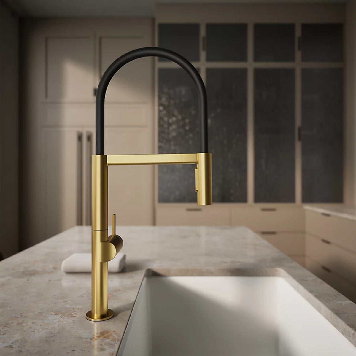 COMPONENTS® SEMI-PROFESSIONAL KITCHEN SINK FAUCET WITH TWO-FUNCTION SPRAYHEAD - robinsonco.ca