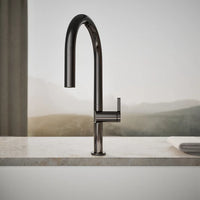 COMPONENTS® ARC SPOUT PULL-DOWN KITCHEN SINK FAUCET WITH TWO-FUNCTION SPRAYHEAD - robinsonco.ca