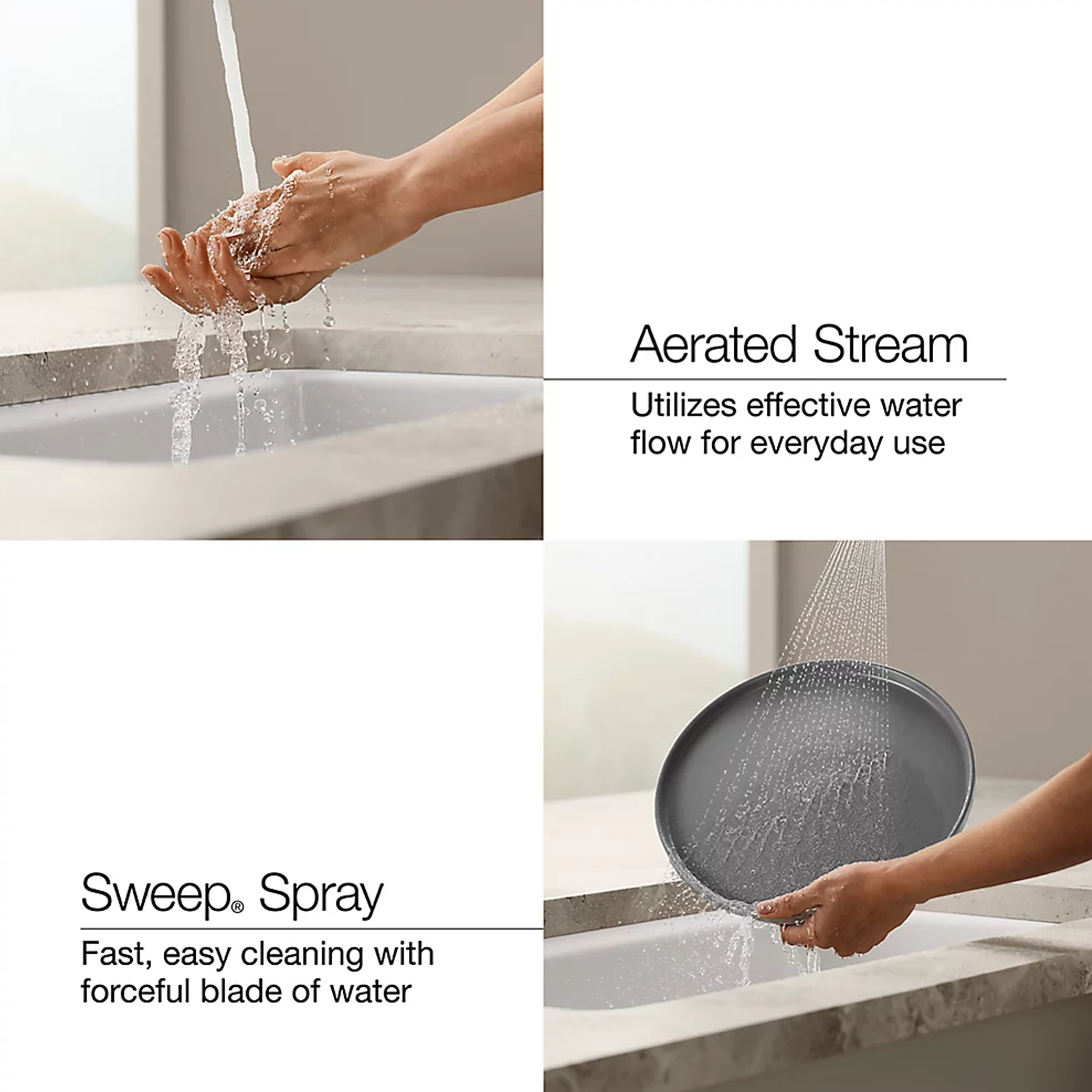 COMPONENTS® TOUCHLESS SQUARE SPOUT PULL-DOWN KITCHEN SINK FAUCET WITH TWO-FUNCTION SPRAYHEAD - robinsonco.ca