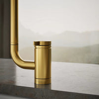 COMPONENTS® SINGLE-HANDLE KITCHEN SINK FAUCET WITH TWO-FUNCTION EXTENDED-REACH ARC SPOUT AND SIDE SPRAYER - robinsonco.ca