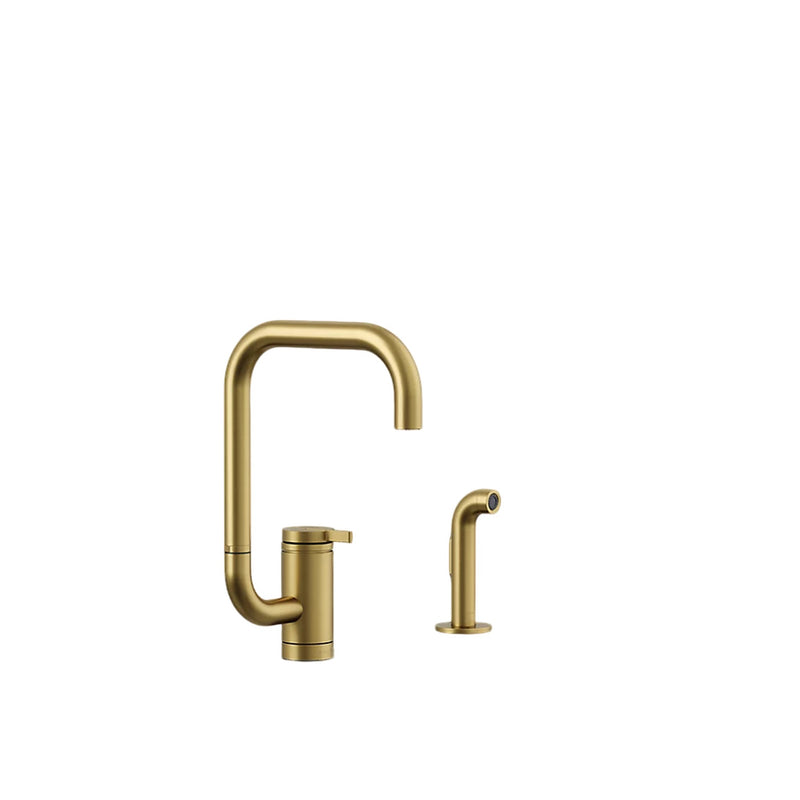 COMPONENTS® SINGLE-HANDLE KITCHEN SINK FAUCET WITH TWO-FUNCTION EXTENDED-REACH SQUARE SPOUT AND SIDE SPRAYER - robinsonco.ca