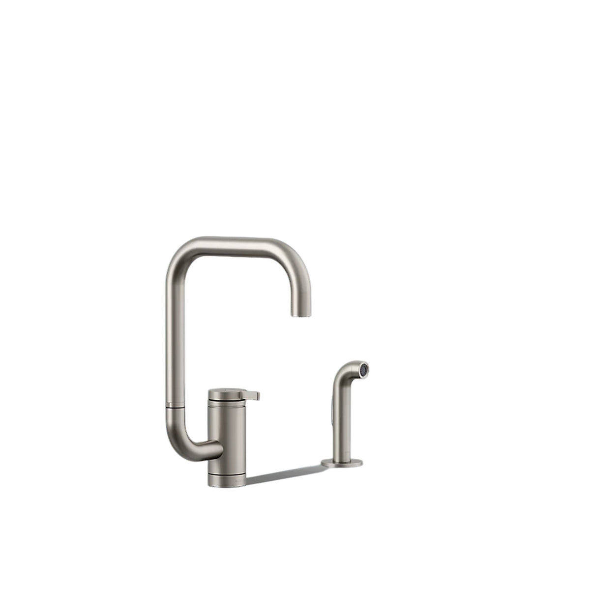 COMPONENTS® SINGLE-HANDLE KITCHEN SINK FAUCET WITH TWO-FUNCTION EXTENDED-REACH SQUARE SPOUT AND SIDE SPRAYER - robinsonco.ca