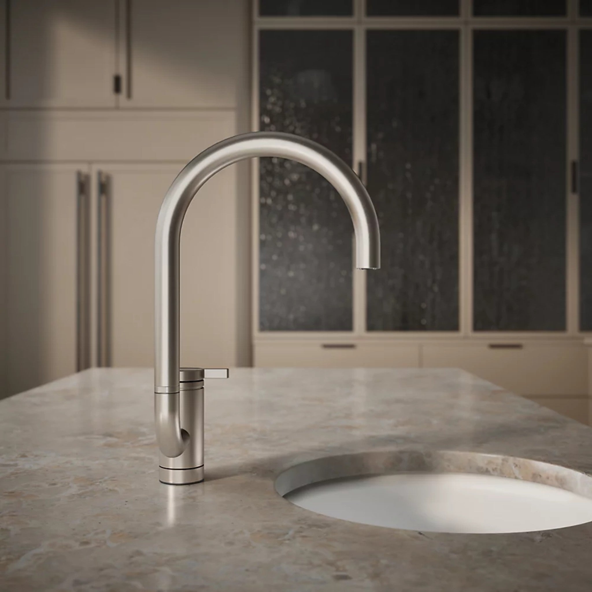 COMPONENTS® SINGLE-HANDLE BAR SINK FAUCET WITH TWO-FUNCTION EXTENDED-REACH ARC SPOUT - robinsonco.ca