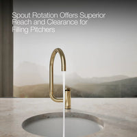 COMPONENTS® SINGLE-HANDLE BAR SINK FAUCET WITH TWO-FUNCTION EXTENDED-REACH ARC SPOUT - robinsonco.ca