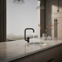 COMPONENTS® SINGLE-HANDLE BAR SINK FAUCET WITH TWO-FUNCTION EXTENDED-REACH SQUARE  SPOUT - robinsonco.ca