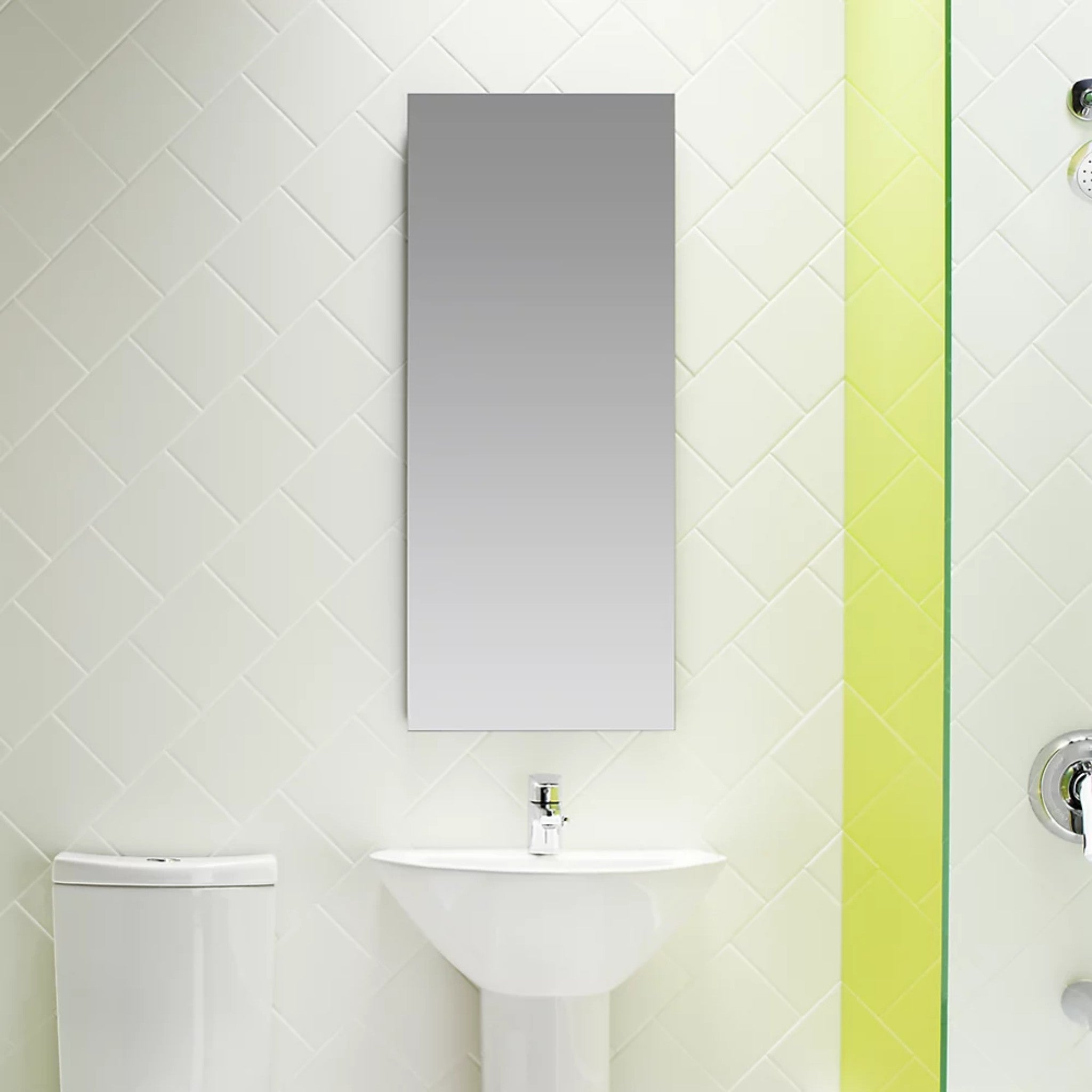 CATALAN 15 X 36 INCHES ALUMINUM SINGLE-DOOR MEDICINE CABINET WITH 107 DEGREE HINGE - robinsonco.ca