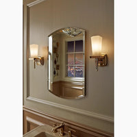 ARCHER 20 X 31 INCHES ALUMINUM SINGLE-DOOR MEDICINE CABINET WITH BEVELED EDGES