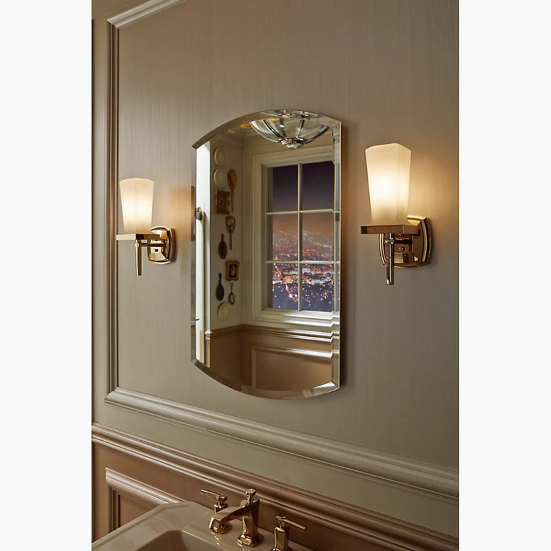ARCHER 20 X 31 INCHES ALUMINUM SINGLE-DOOR MEDICINE CABINET WITH BEVELED EDGES