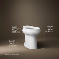 HIGHLINE ELONGATED TOILET BOWL ONLY - robinsonco.ca