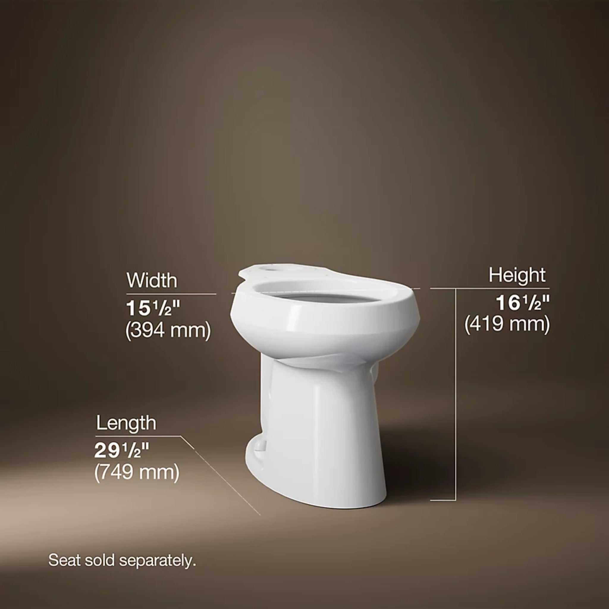 HIGHLINE ELONGATED TOILET BOWL ONLY - robinsonco.ca