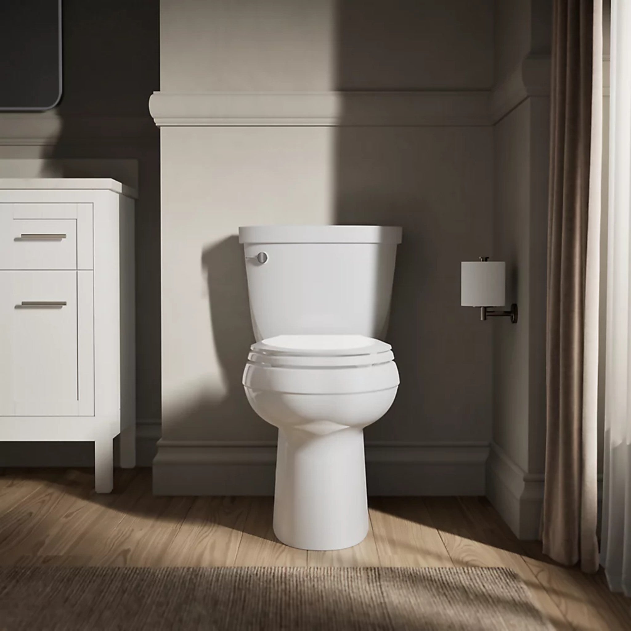 CIMARRON TWO-PIECE ELONGATED TOILET WITH SKIRTED TRAPWAY - robinsonco.ca
