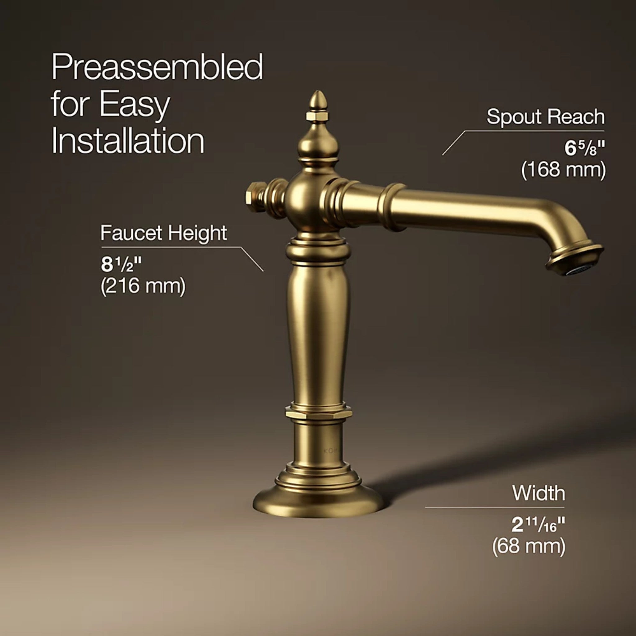 ARTIFACTS BATHROOM SINK FAUCET SPOUT WITH COLUMN DESIGN - robinsonco.ca