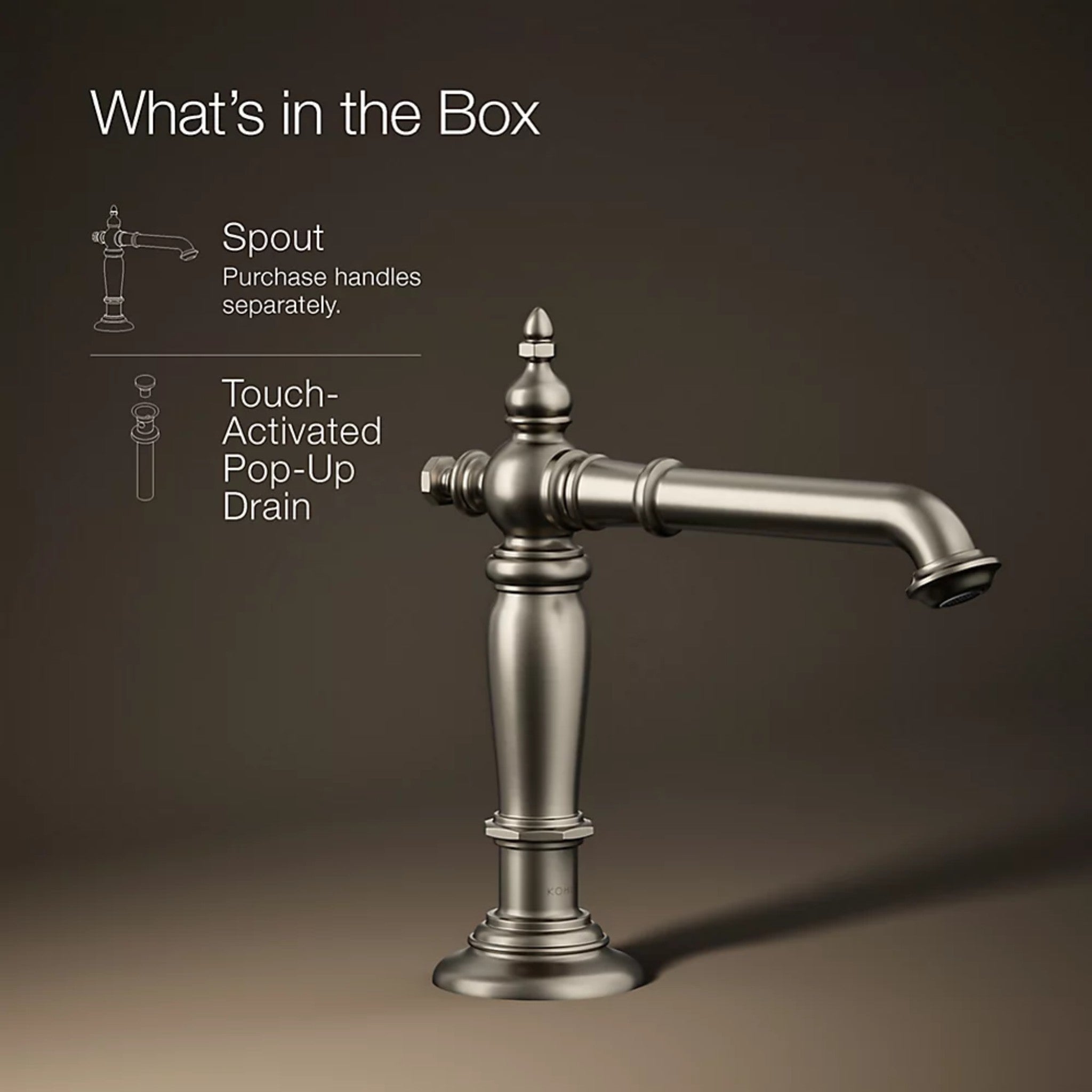 ARTIFACTS BATHROOM SINK FAUCET SPOUT WITH COLUMN DESIGN - robinsonco.ca