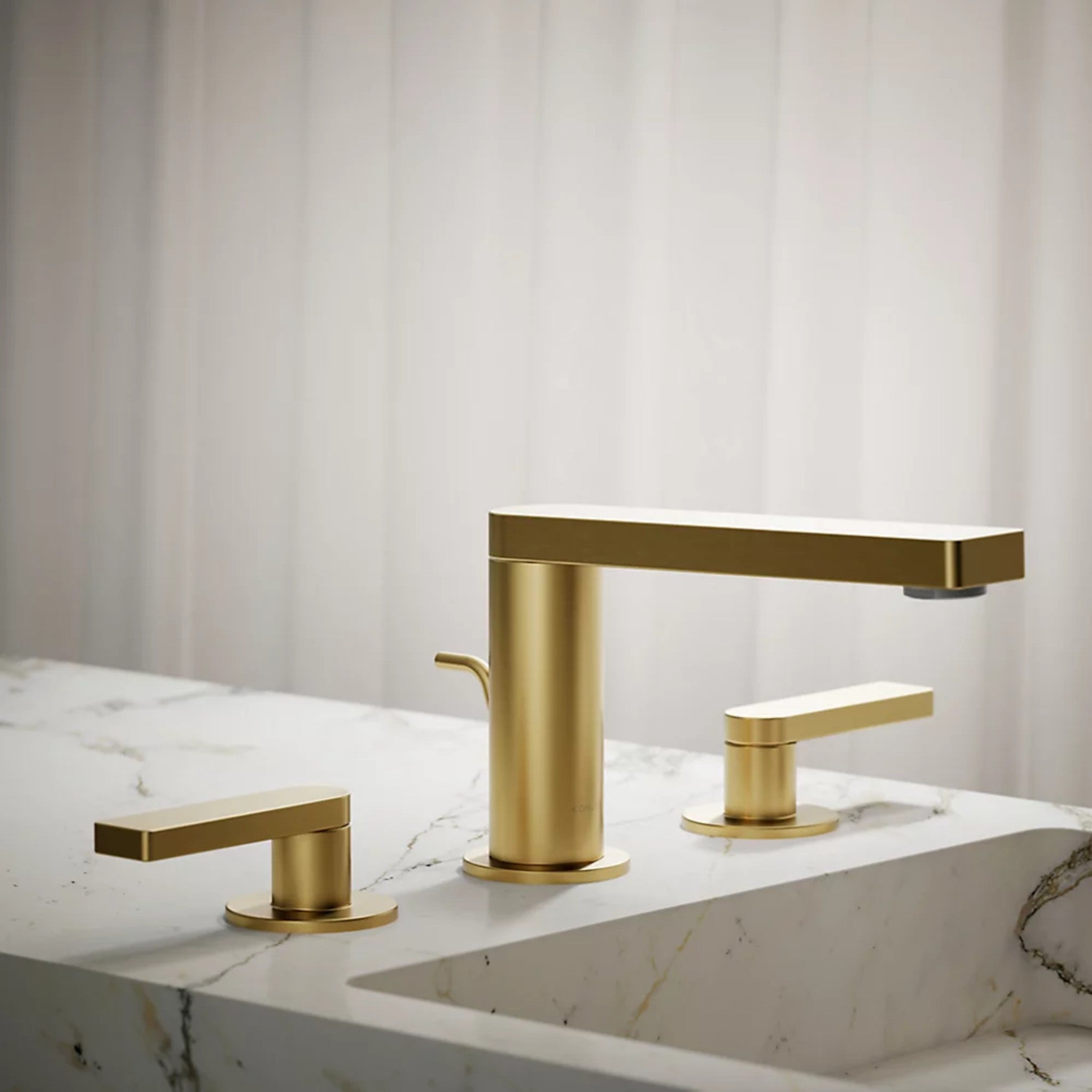 COMPOSED WIDESPREAD BATHROOM SINK FAUCET WITH LEVER HANDLES - robinsonco.ca