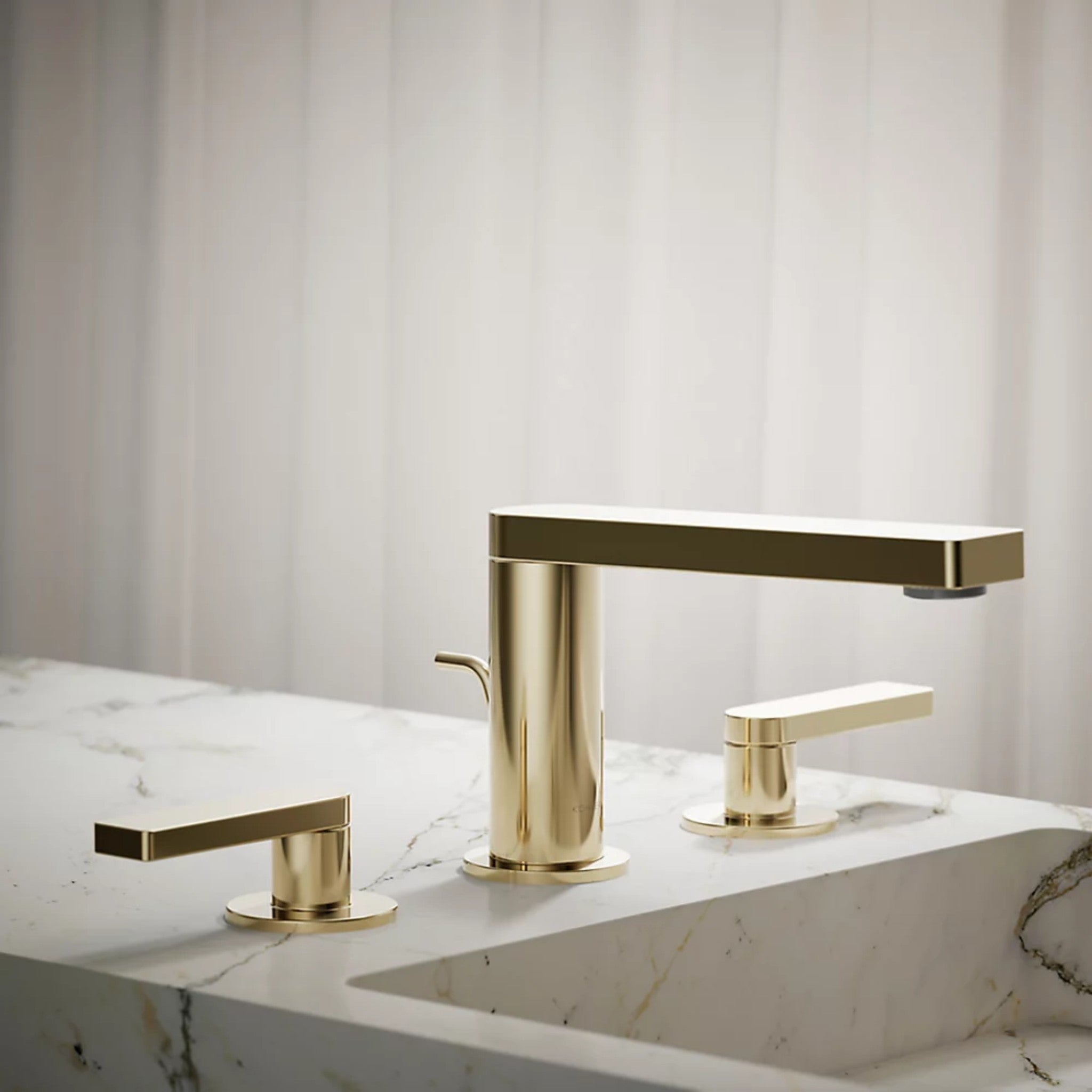 COMPOSED WIDESPREAD BATHROOM SINK FAUCET WITH LEVER HANDLES - robinsonco.ca