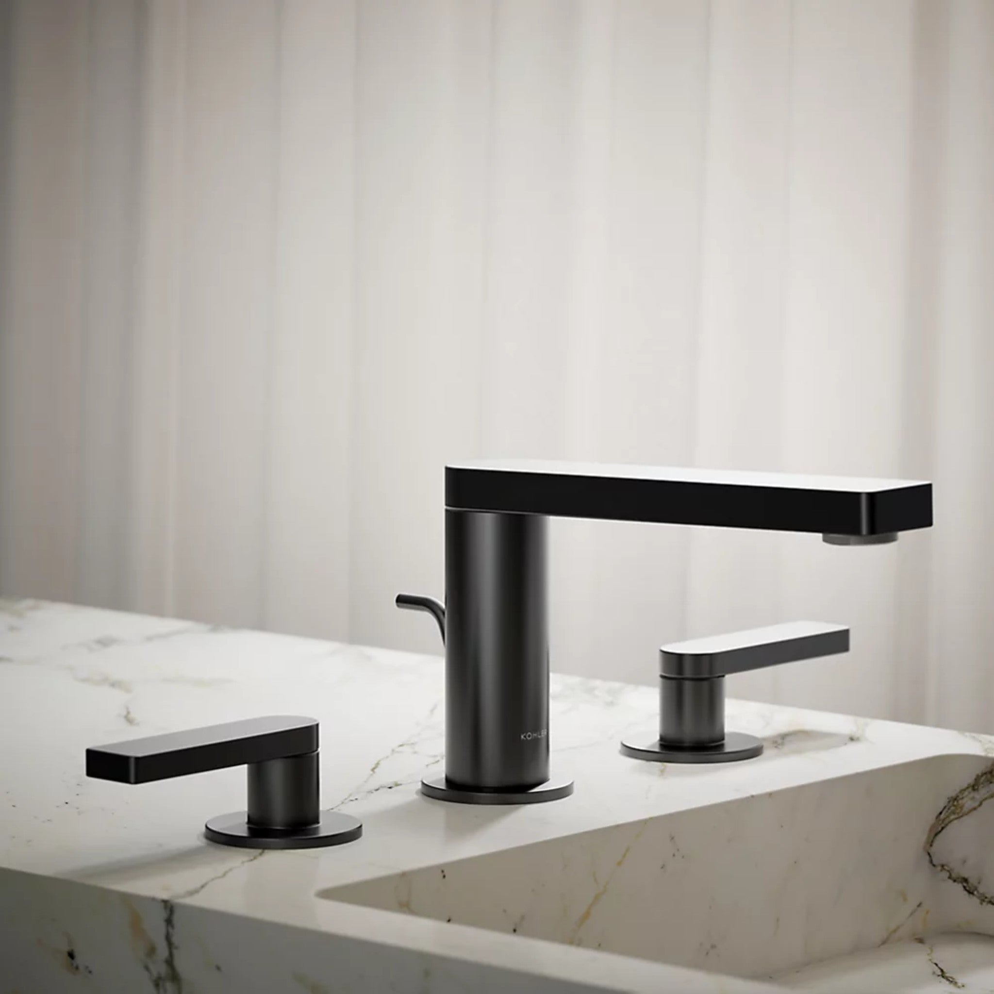 COMPOSED WIDESPREAD BATHROOM SINK FAUCET WITH LEVER HANDLES - robinsonco.ca