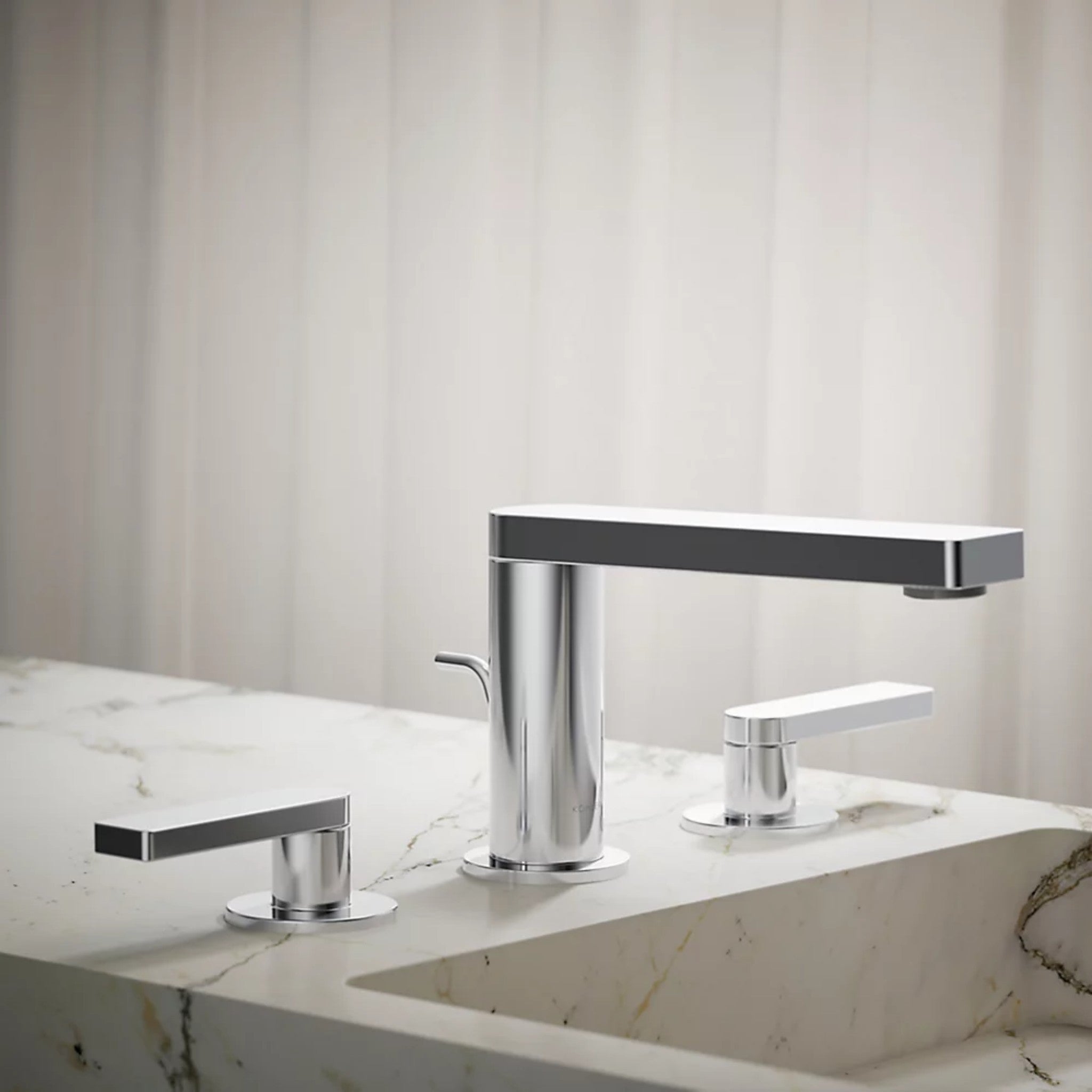 COMPOSED WIDESPREAD BATHROOM SINK FAUCET WITH LEVER HANDLES - robinsonco.ca