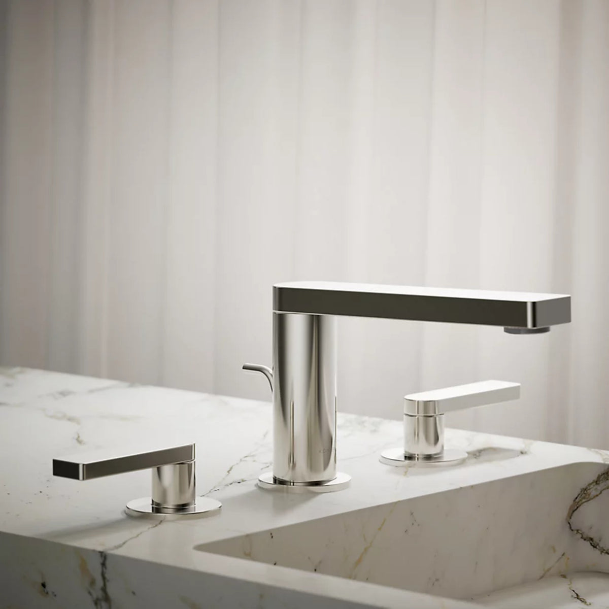 COMPOSED WIDESPREAD BATHROOM SINK FAUCET WITH LEVER HANDLES - robinsonco.ca