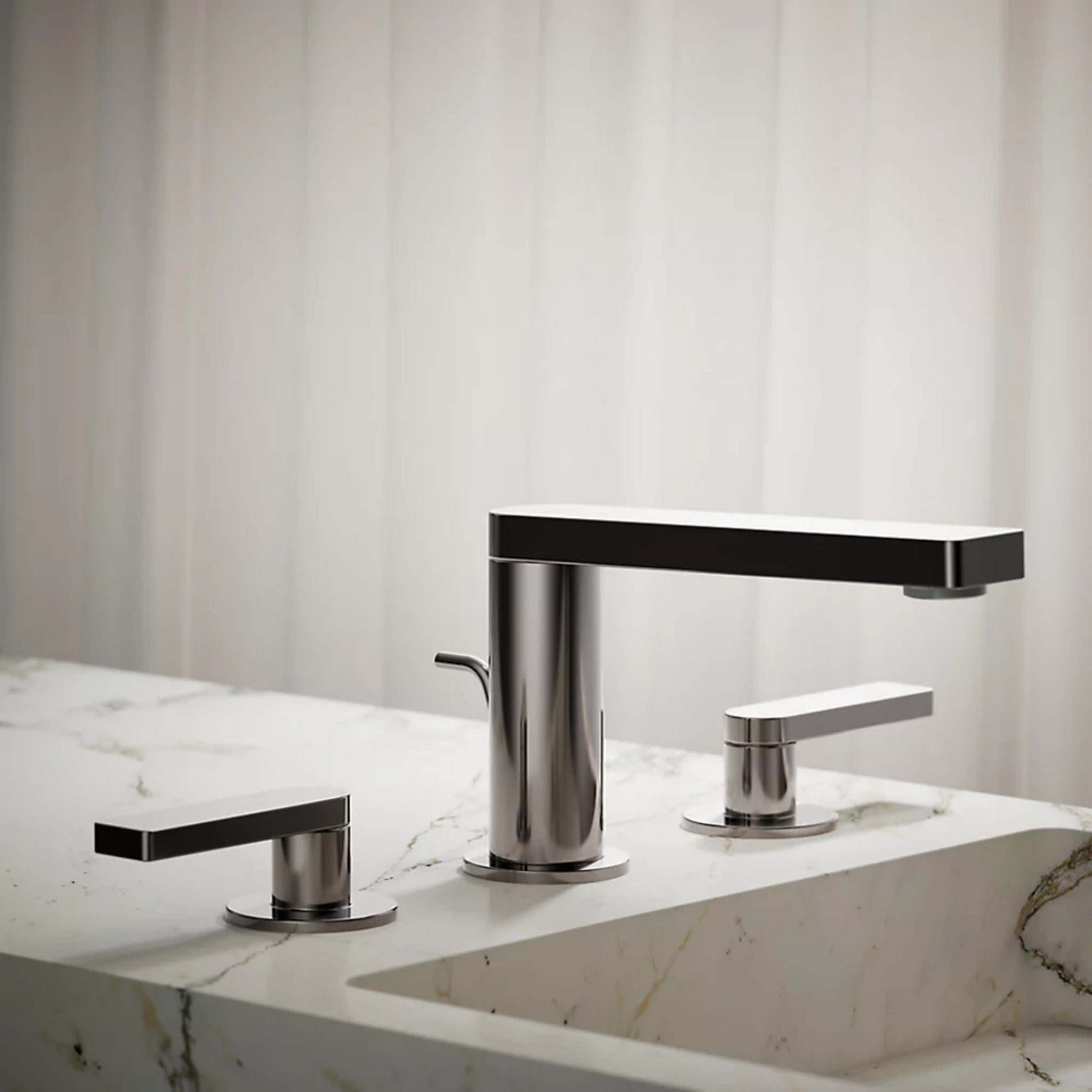 COMPOSED WIDESPREAD BATHROOM SINK FAUCET WITH LEVER HANDLES - robinsonco.ca