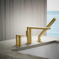 COMPOSED DECK MOUNT BATH FAUCET WITH HANDSHOWER - robinsonco.ca