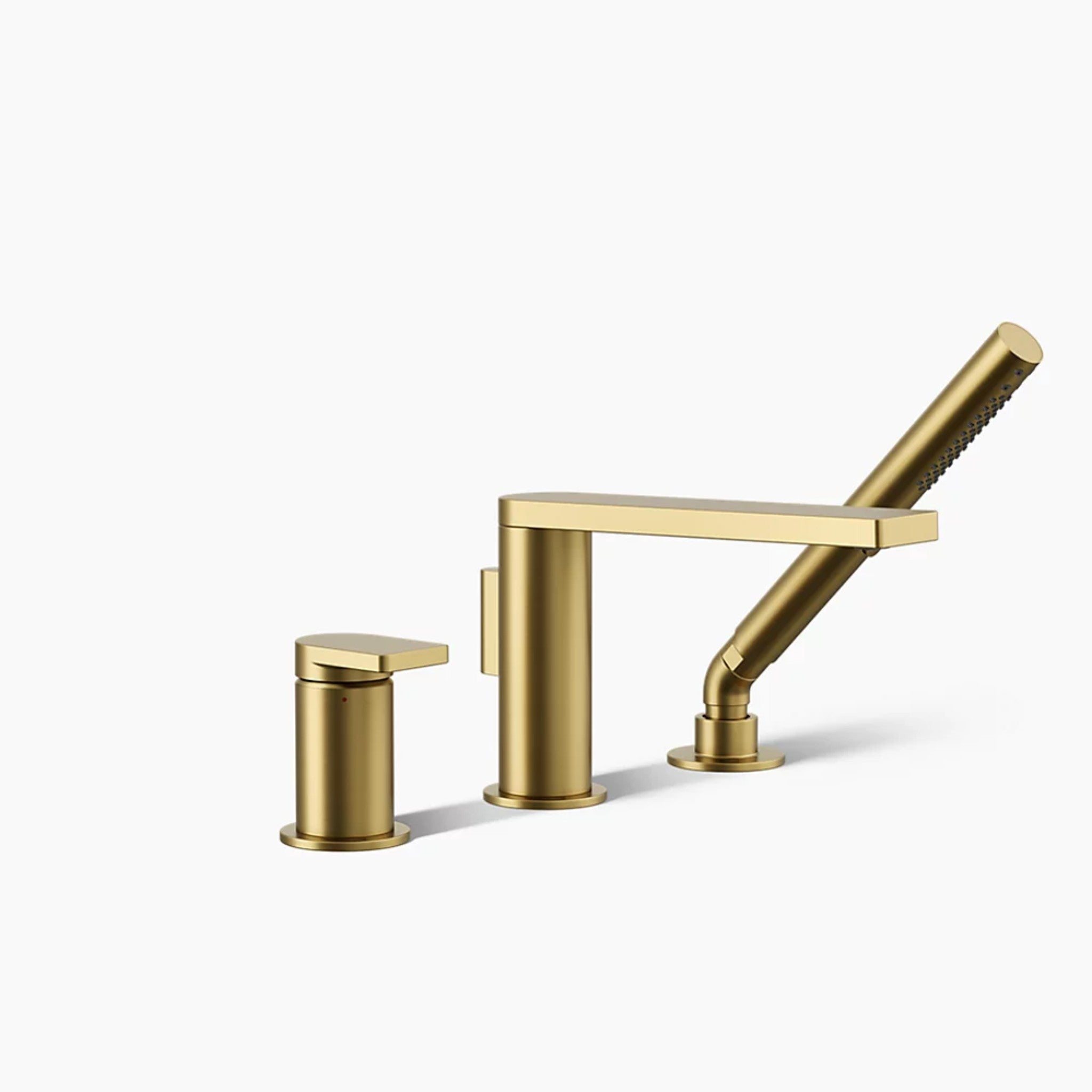 COMPOSED DECK MOUNT BATH FAUCET WITH HANDSHOWER - robinsonco.ca
