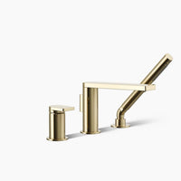 COMPOSED DECK MOUNT BATH FAUCET WITH HANDSHOWER - robinsonco.ca