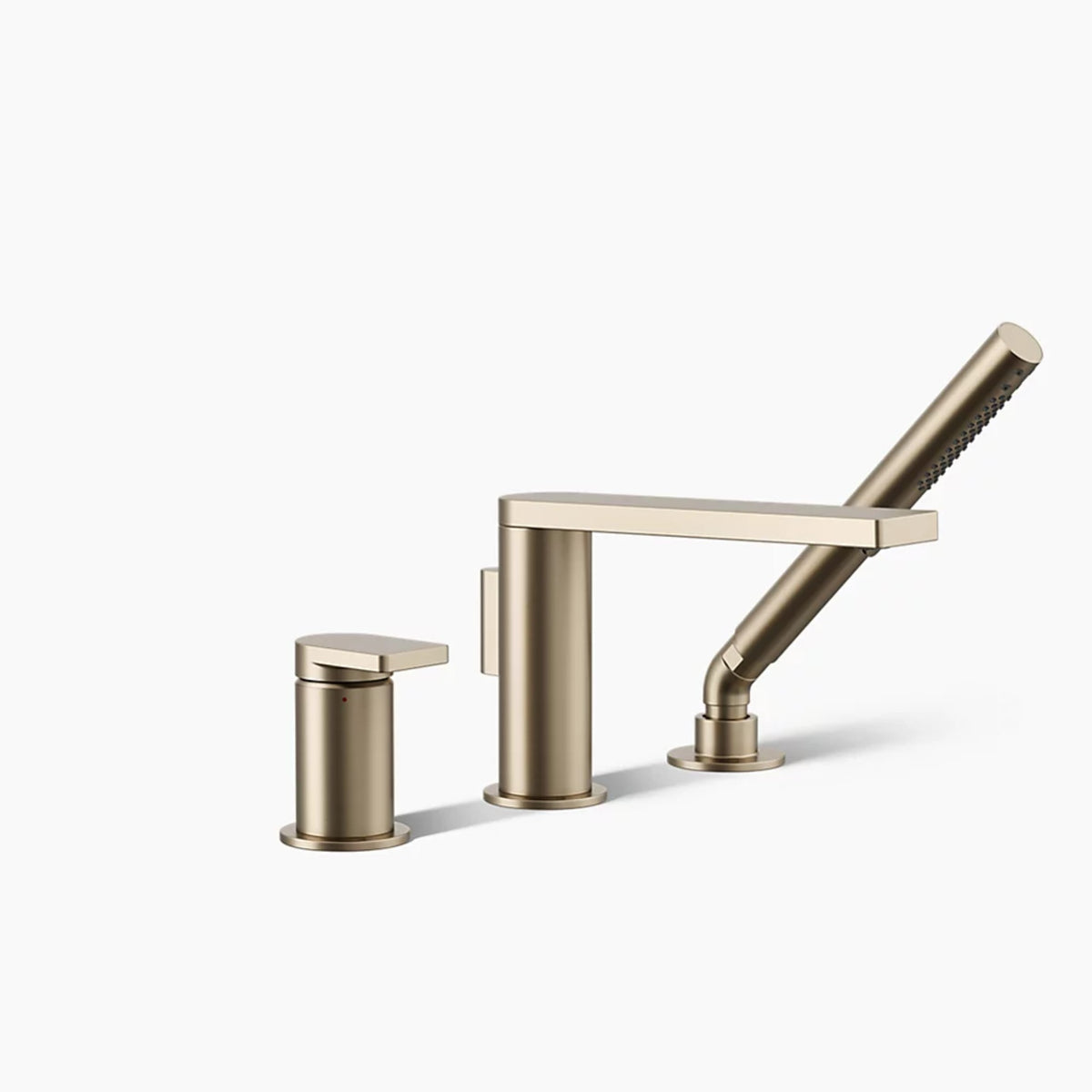 COMPOSED DECK MOUNT BATH FAUCET WITH HANDSHOWER - robinsonco.ca