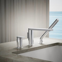 COMPOSED DECK MOUNT BATH FAUCET WITH HANDSHOWER - robinsonco.ca