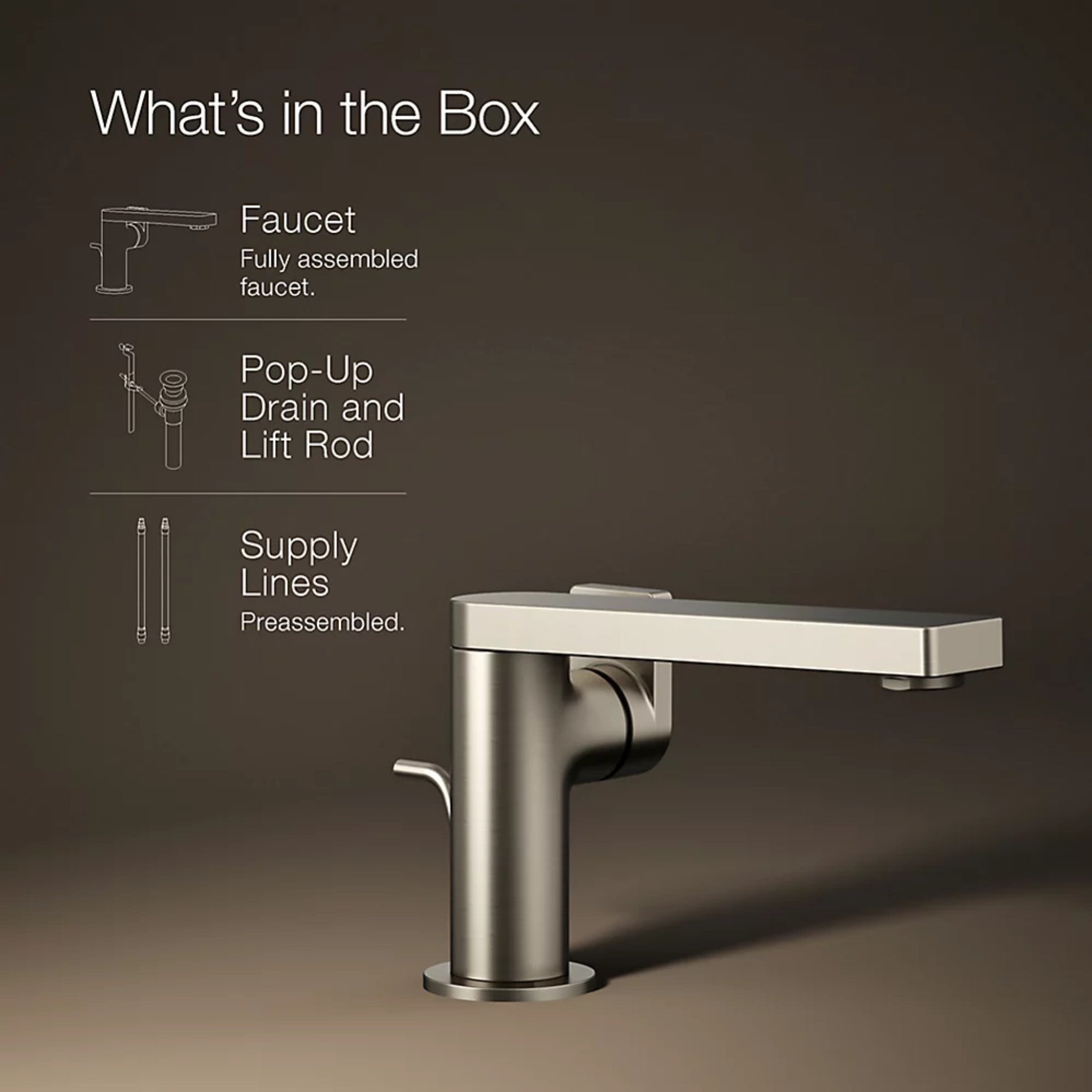 COMPOSED SINGLE-HANDLE BATHROOM SINK FAUCET WITH LEVER HANDLE - robinsonco.ca