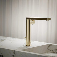 COMPOSED TALL SINGLE-HANDLE BATHROOM SINK FAUCET WITH LEVER HANDLE - robinsonco.ca