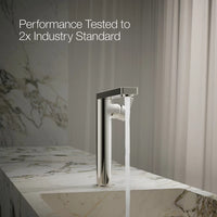 COMPOSED TALL SINGLE-HANDLE BATHROOM SINK FAUCET WITH LEVER HANDLE - robinsonco.ca