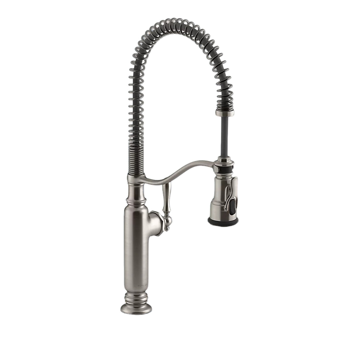 TOURNANT SEMI-PROFESSIONAL KITCHEN SINK FAUCET WITH THREE-FUNCTION SPRAYHEAD - robinsonco.ca