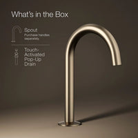 COMPONENTS BATHROOM SINK FAUCET SPOUT WITH TUBE DESIGN - robinsonco.ca