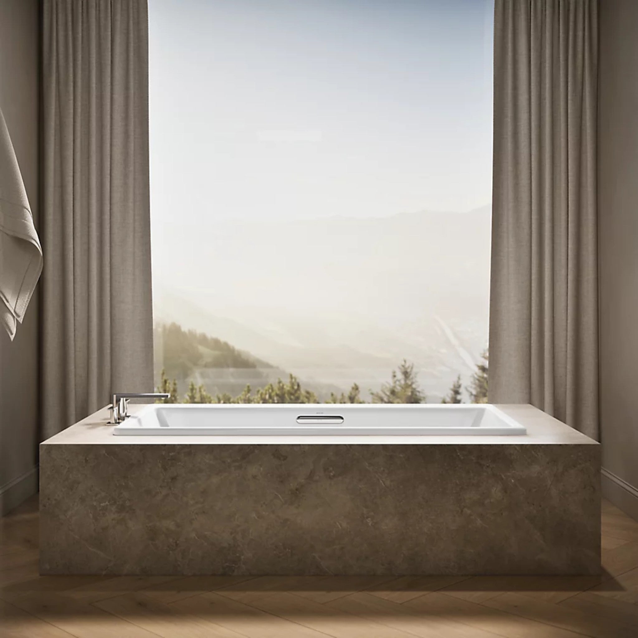 REVE RECTANGLE 67 X 32 INCHES DROP-IN / UNDERMOUNT BATHTUB - robinsonco.ca
