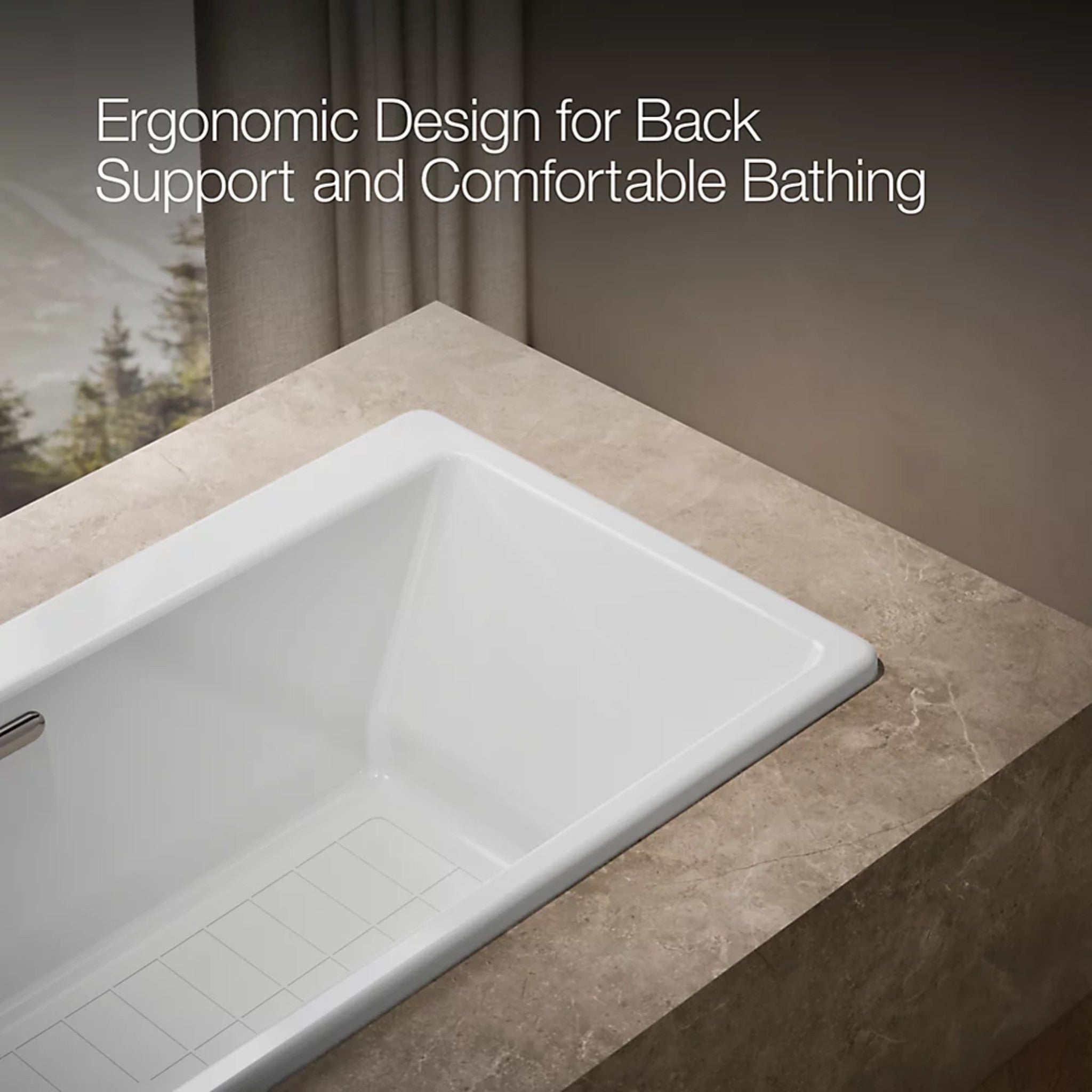 REVE RECTANGLE 67 X 32 INCHES DROP-IN / UNDERMOUNT BATHTUB - robinsonco.ca