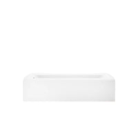 BELLWETHER RECTANGLE 60 X 32 INCHES ALCOVE BATHTUB WITH INTEGRAL APRON AND FLANGE - robinsonco.ca