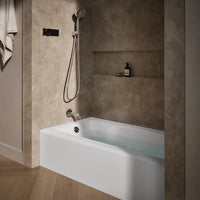 BELLWETHER RECTANGLE 60 X 32 INCHES ALCOVE BATHTUB WITH INTEGRAL APRON AND FLANGE - robinsonco.ca