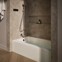 BELLWETHER RECTANGLE 60 X 32 INCHES ALCOVE BATHTUB WITH INTEGRAL APRON AND FLANGE - robinsonco.ca