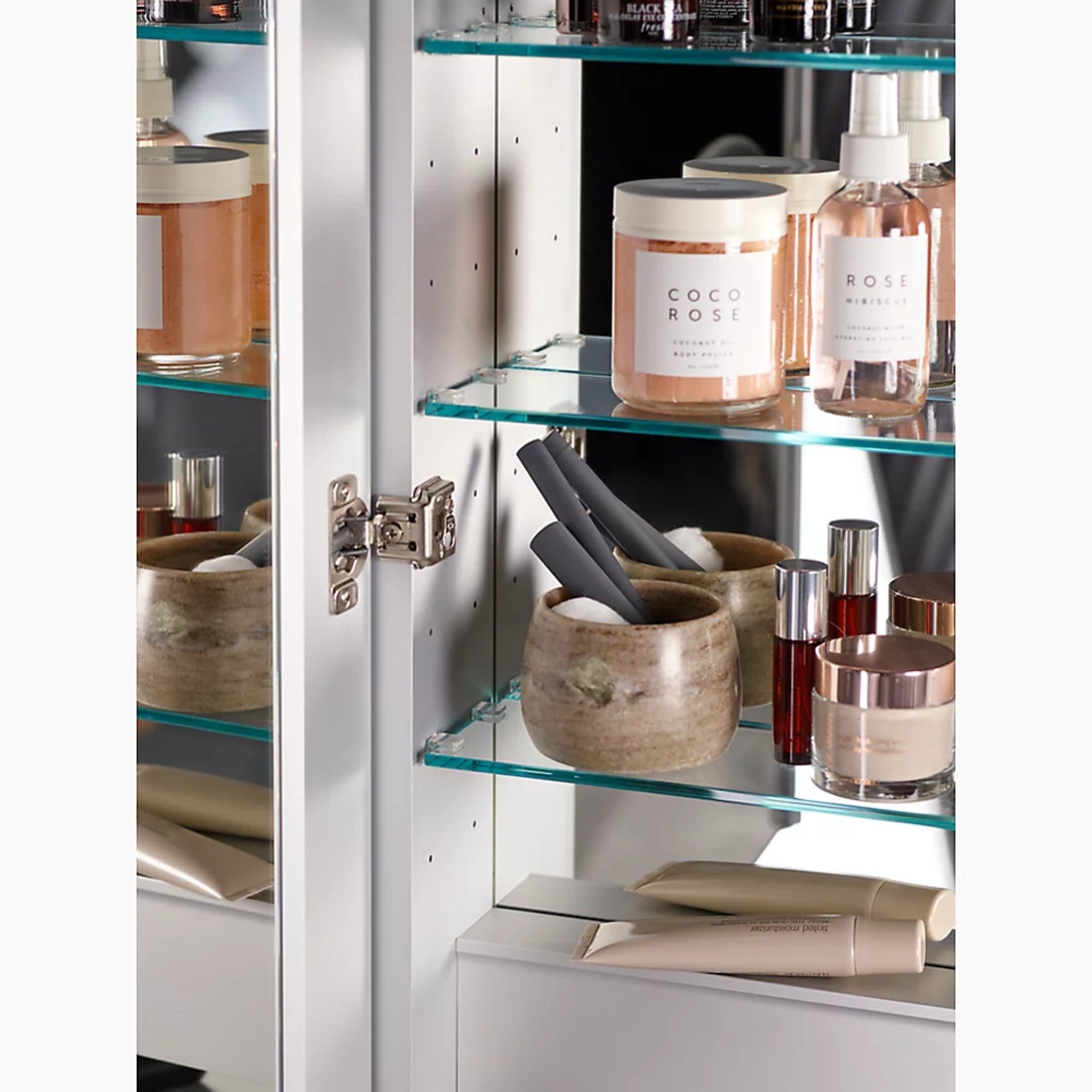 VERDERA 34 X 30 INCHES TWO-DOOR LEFT-HINGED LIGHTED MEDICINE CABINET - robinsonco.ca