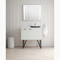 VERDERA 34 X 30 INCHES TWO-DOOR LEFT-HINGED LIGHTED MEDICINE CABINET - robinsonco.ca