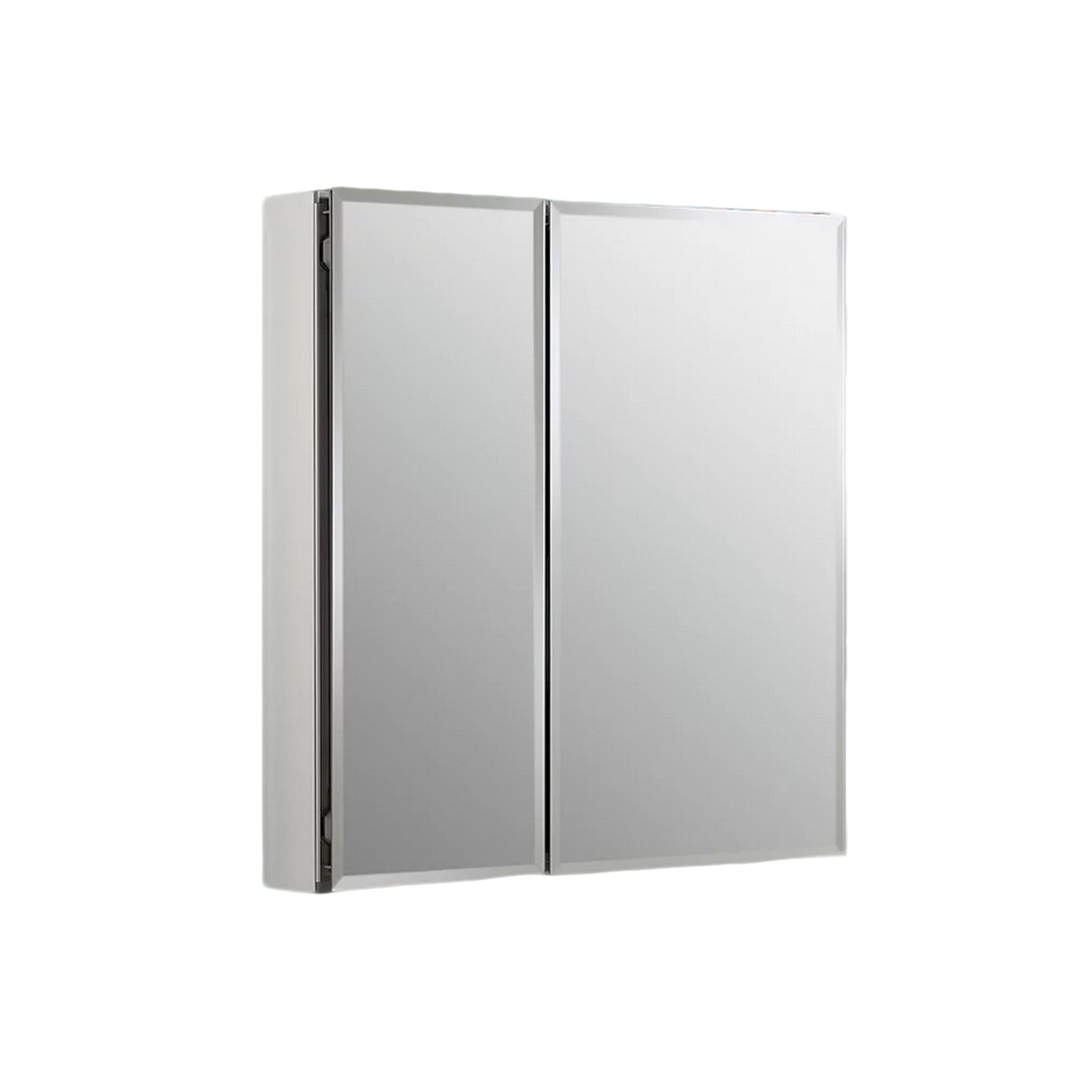 25 X 26 INCHES ALUMINUM TWO-DOOR MEDICINE CABINET WITH MIRRORED DOORS AND BEVELED EDGES - robinsonco.ca