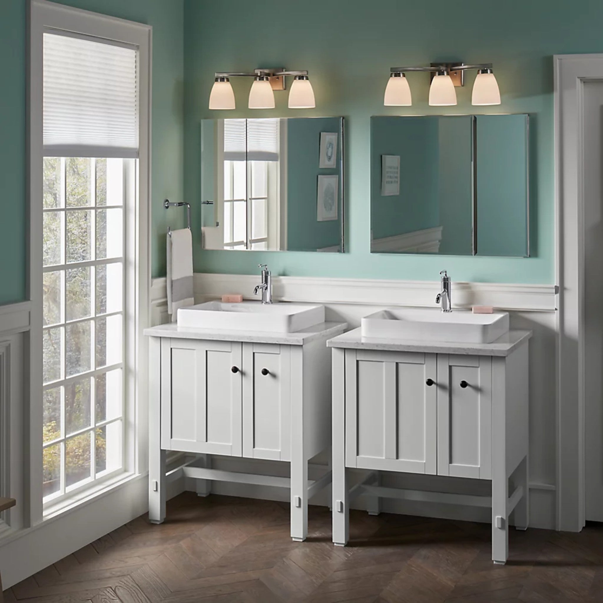 30 X 26 INCHES ALUMINUM TWO-DOOR MEDICINE CABINET WITH MIRRORED DOORS AND BEVELED EDGES - robinsonco.ca