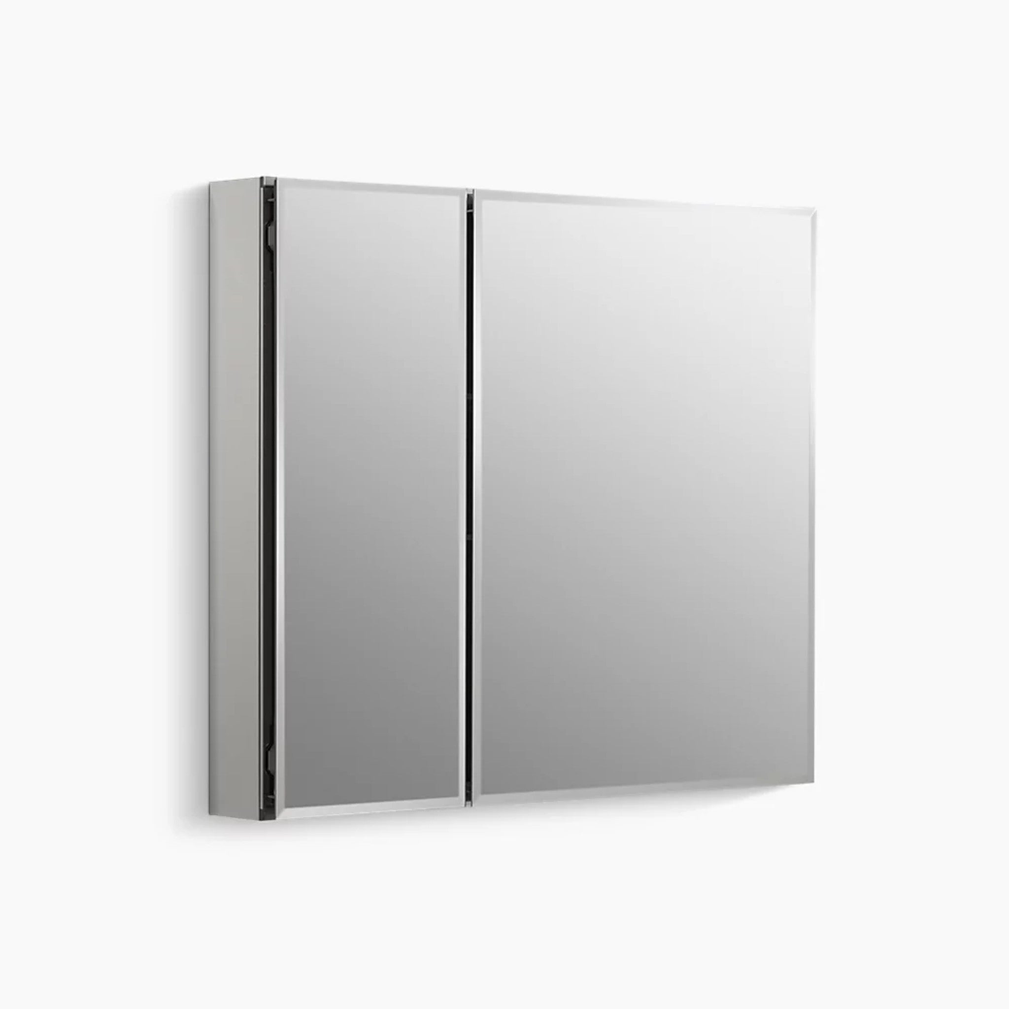 30 X 26 INCHES ALUMINUM TWO-DOOR MEDICINE CABINET WITH MIRRORED DOORS AND BEVELED EDGES - robinsonco.ca