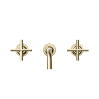 PURIST WALL-MOUNT BATHROOM SINK FAUCET TRIM WITH CROSS HANDLES - robinsonco.ca