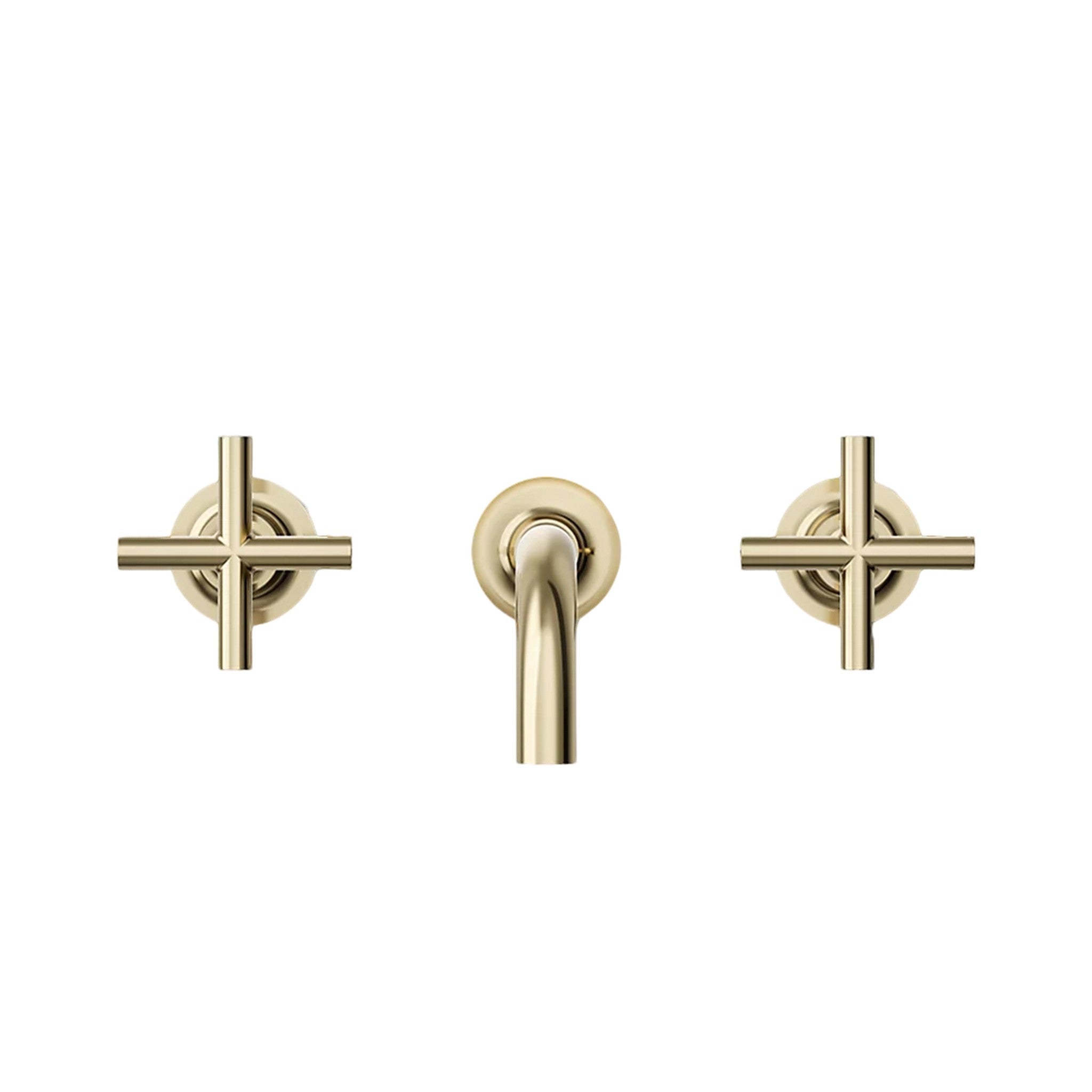 PURIST WALL-MOUNT BATHROOM SINK FAUCET TRIM WITH CROSS HANDLES - robinsonco.ca