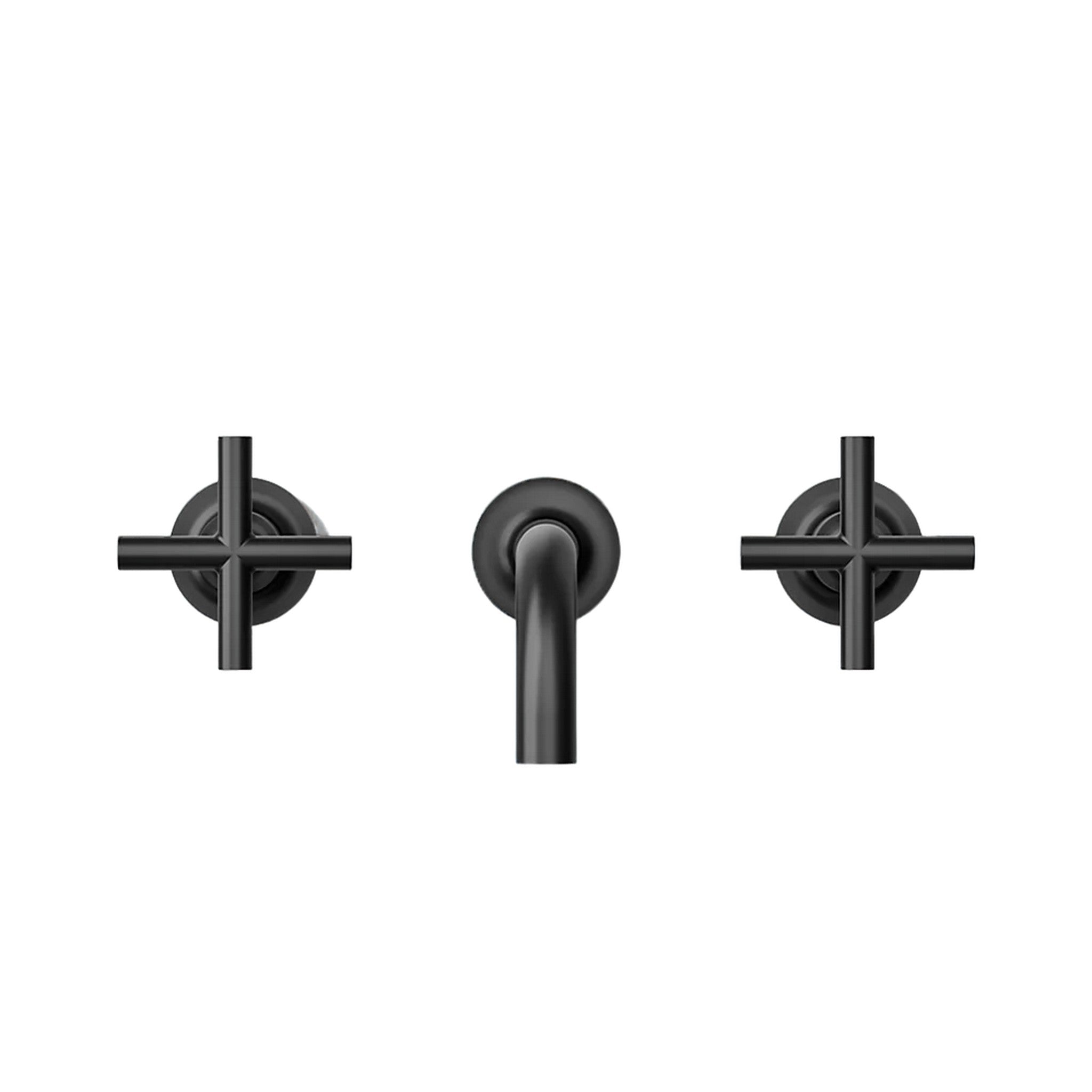 PURIST WALL-MOUNT BATHROOM SINK FAUCET TRIM WITH CROSS HANDLES - robinsonco.ca