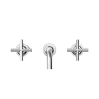 PURIST WALL-MOUNT BATHROOM SINK FAUCET TRIM WITH CROSS HANDLES - robinsonco.ca