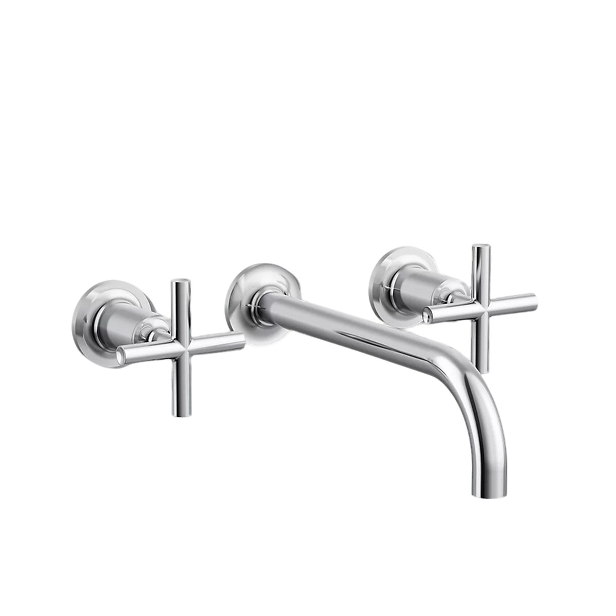PURIST WALL-MOUNT BATHROOM SINK FAUCET TRIM WITH CROSS HANDLES - robinsonco.ca