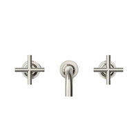 PURIST WALL-MOUNT BATHROOM SINK FAUCET TRIM WITH CROSS HANDLES - robinsonco.ca
