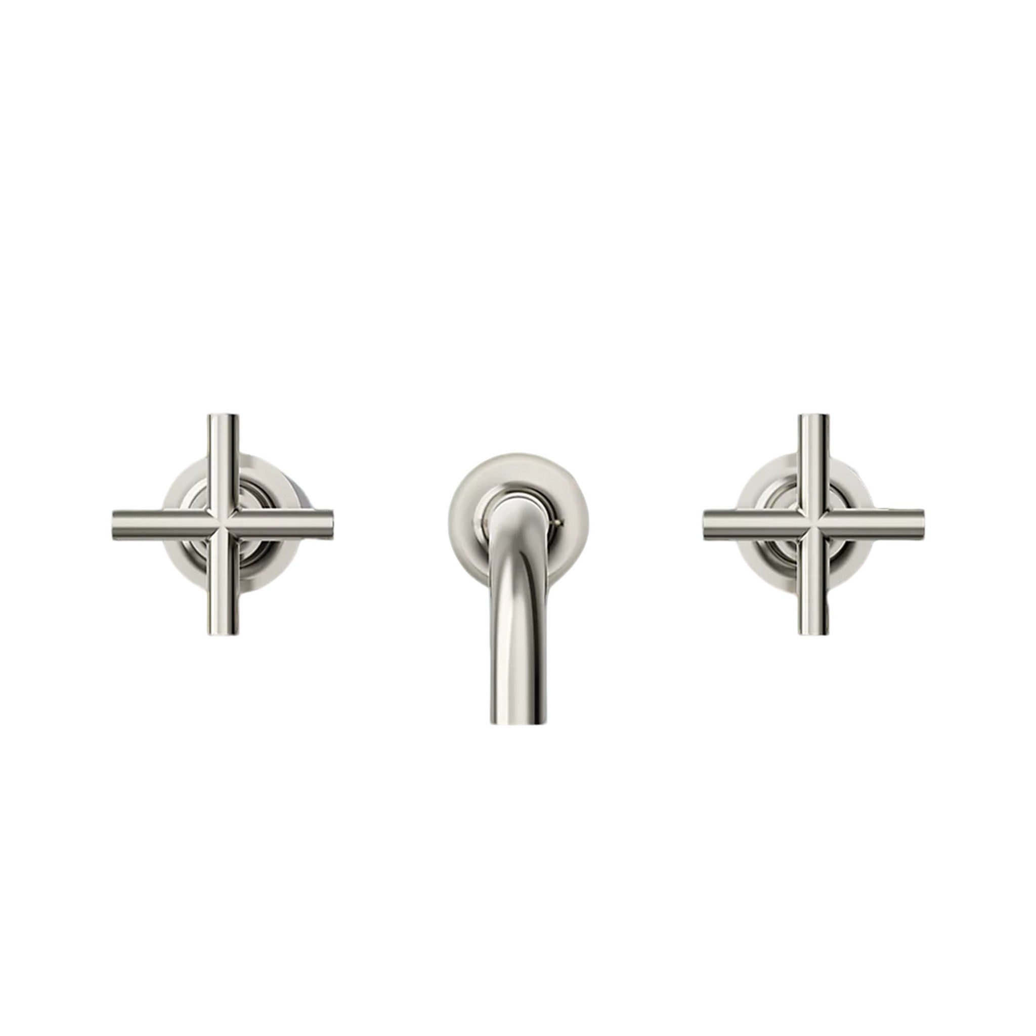 PURIST WALL-MOUNT BATHROOM SINK FAUCET TRIM WITH CROSS HANDLES - robinsonco.ca